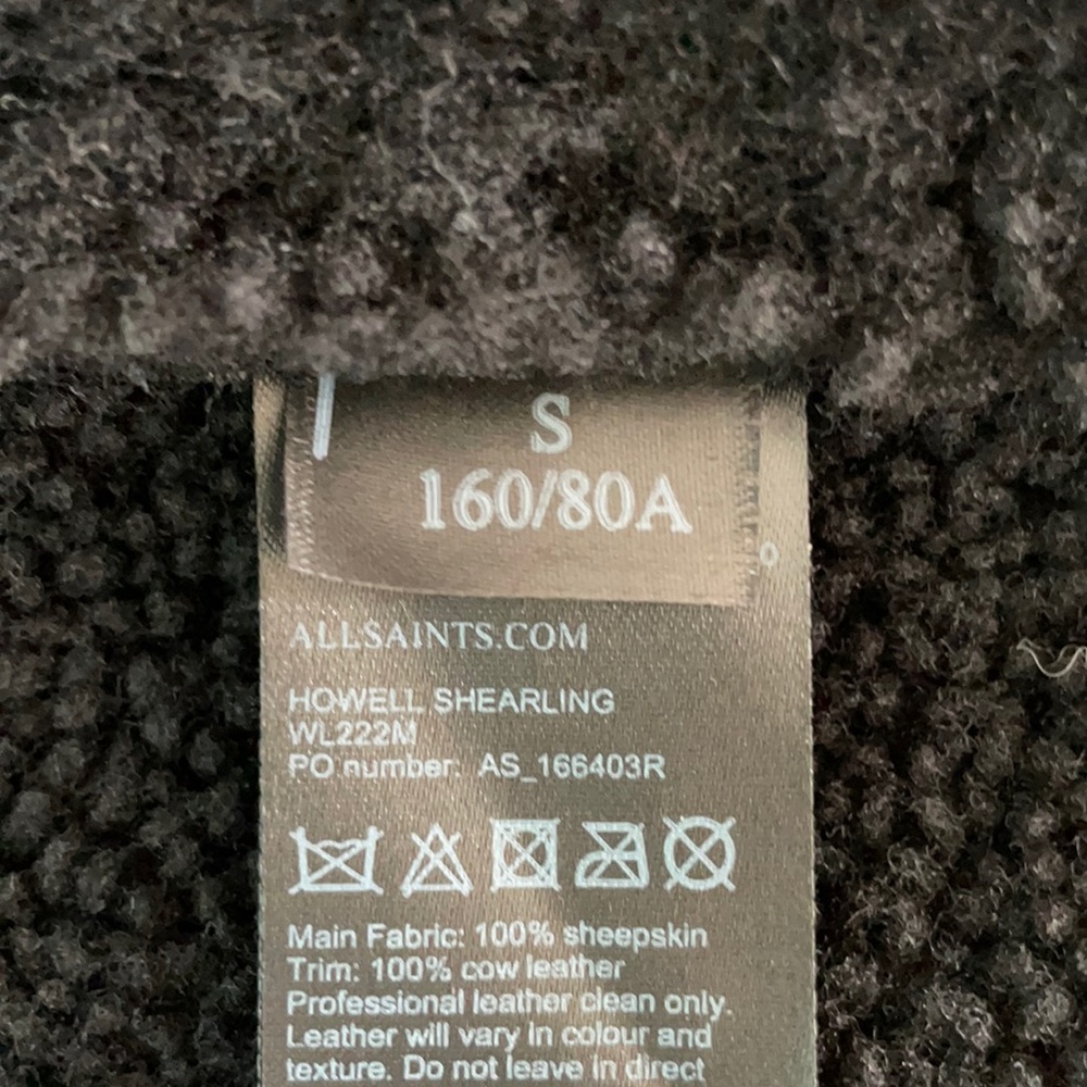 Allsaints Howell Shearling Jacket - Picture 15 of 16